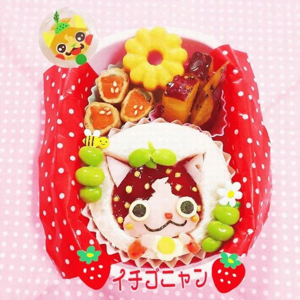 いちごジャム使いで、どんなキャラも一気にラブリー！【キャラ弁】　