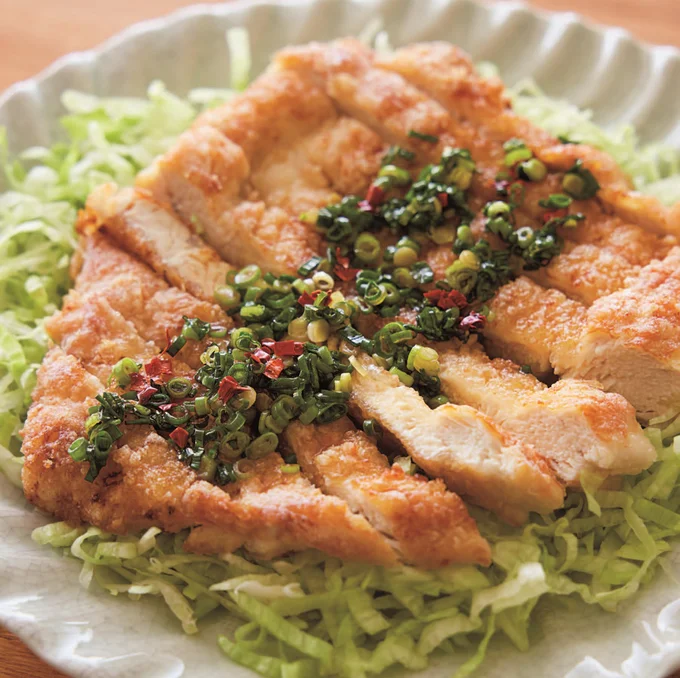 大さじ4杯の油で作る揚げもの