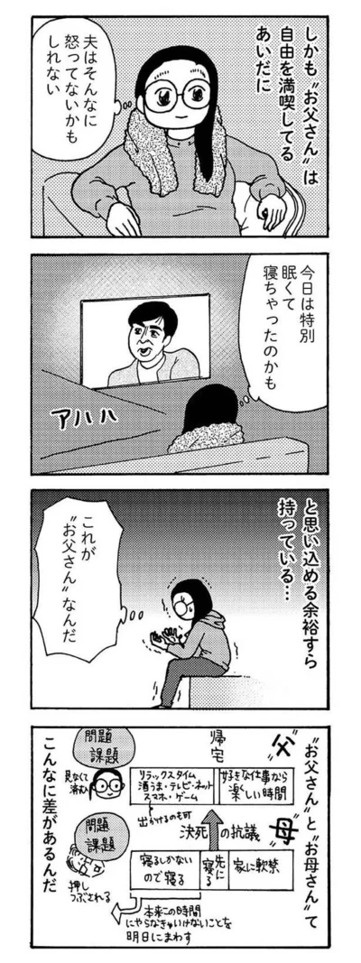 『大黒柱妻の日常 共働きワンオペ妻が、夫と役割交替してみたら？』より
