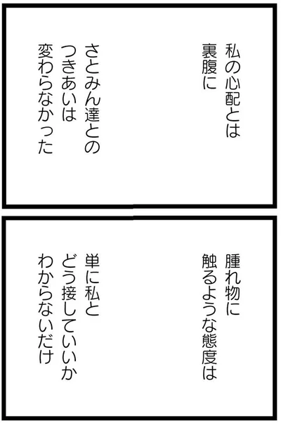 つきあいは変わらなかった