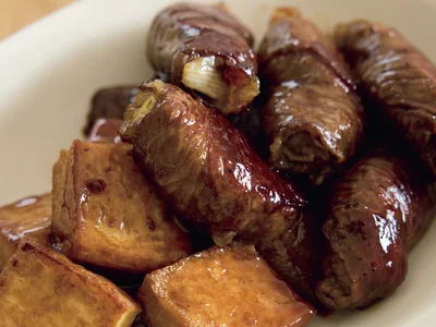 新玉ねぎのすき焼き巻き