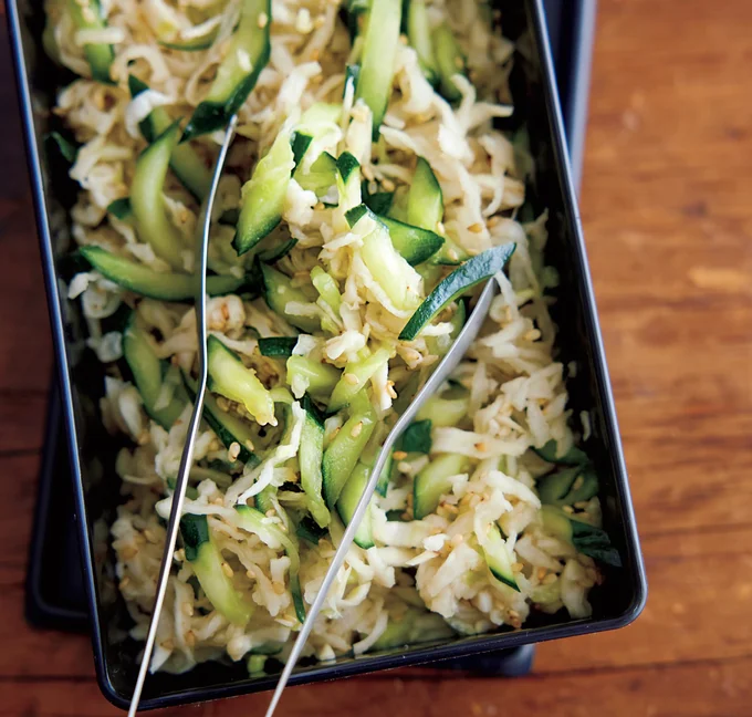 切り干し大根ときゅうりの酢のもの