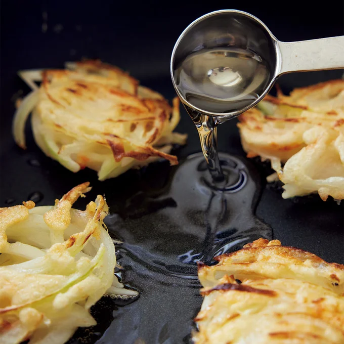 こんがりと揚げる