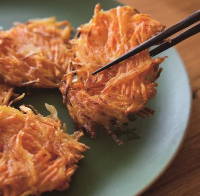 「にんじんのかき揚げ」