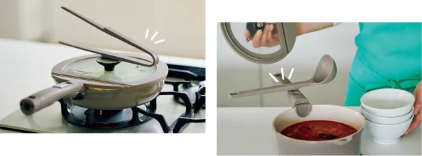  キッチンツールはマグネットつきでピタッ