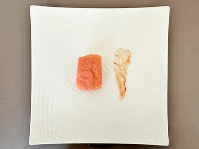 ほぼ皮に卵が残らず、分けられました！