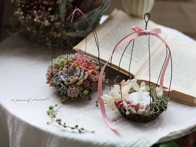 ほんとに100均で作ったの？母の日のプレゼントに、マドレーヌ型で作る簡単とりかごDIY 