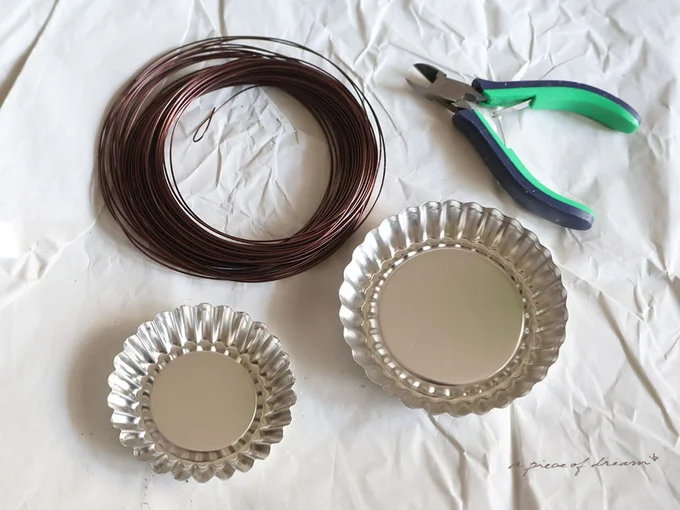 今回の材料　▶マドレーヌ型に一工夫