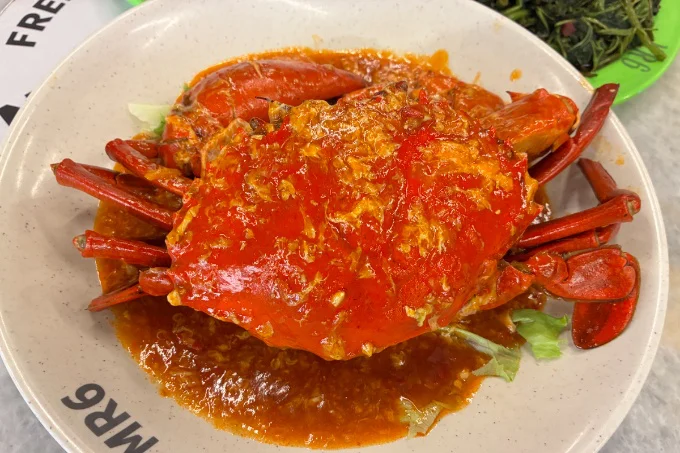 カニをまるごと味わう豪華な「チリ・クラブ」