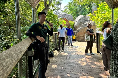  「レインフォレスト・ワイルド・アジア」ではレンジャーのトークもお見逃しなく