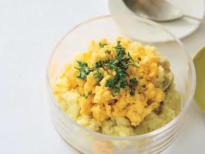 新じゃがのミモザサラダ