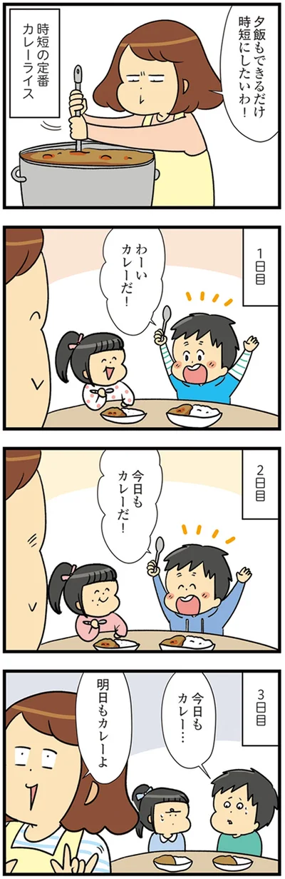 今日もカレー…