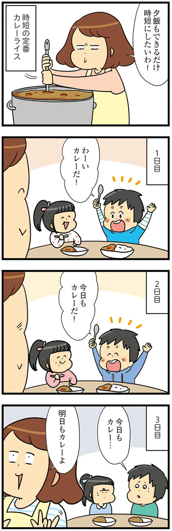 今日もカレー…