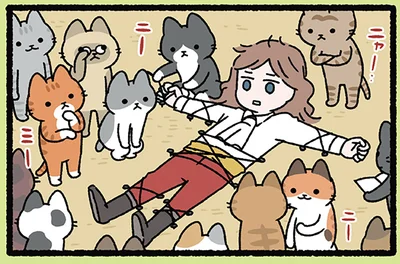 【ガリバーとねこ】目を覚ましたらそこはパラダイス!? 嵐に巻き込まれた翌日のこと