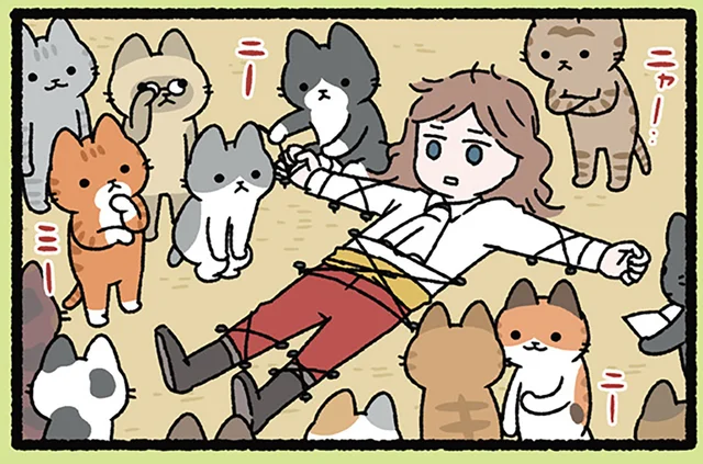 【ガリバーとねこ】目を覚ましたらそこはパラダイス!? 嵐に巻き込まれた翌日のこと
