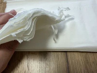 包丁だとうまく切れなかったので、ハサミが良さそう…（▶次へ）