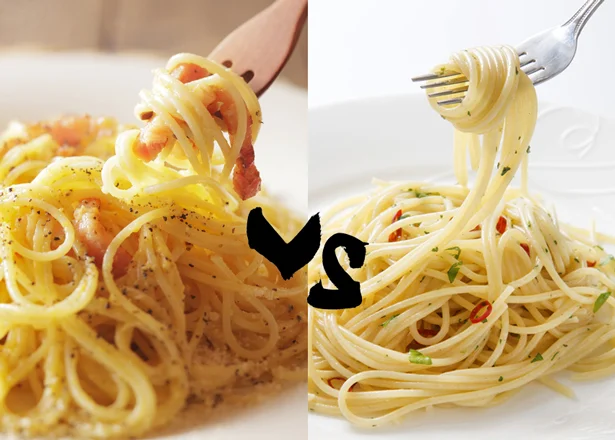 カルボナーラとペペロンチーノはどっちが太りにくい?