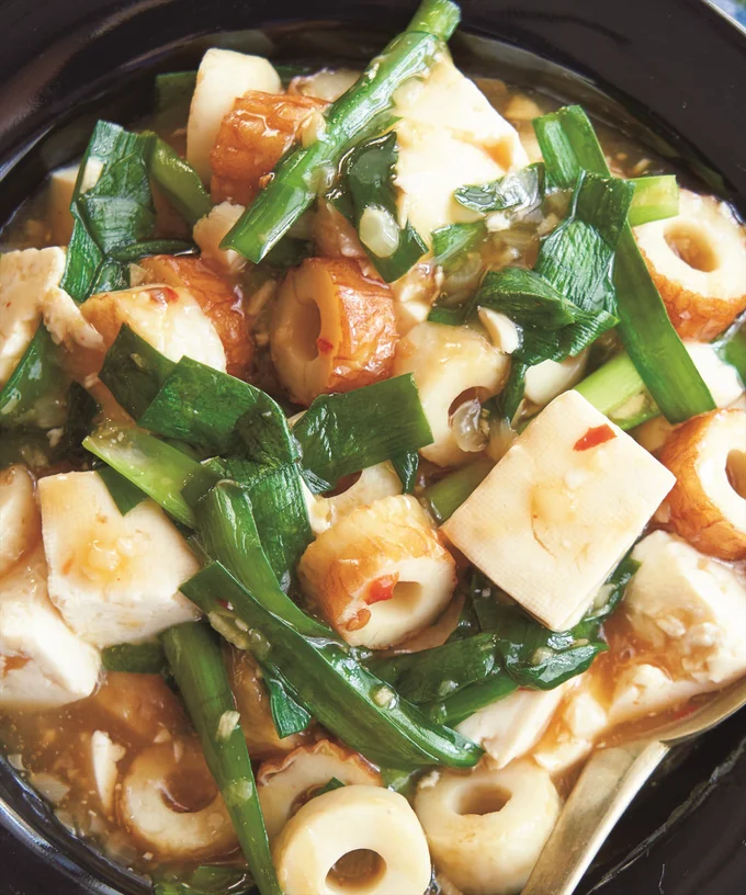 中華の人気おかずをちくわであっさり手軽に！「麻婆ちくわ」