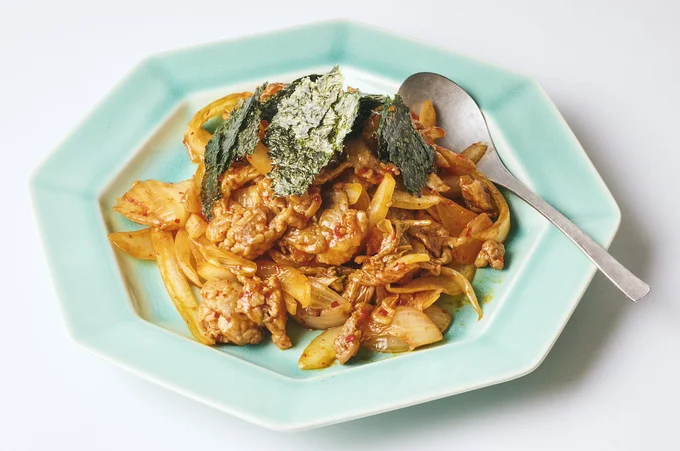 豚こまの「うす塩保存」をガッツリ炒めに