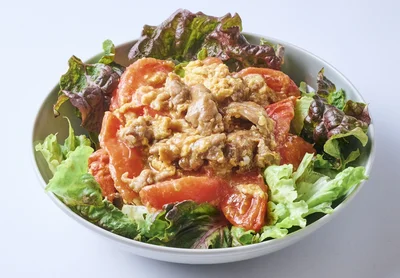 豚こまの「うす塩保存」をサラダ仕立てに