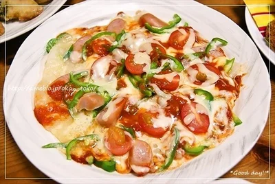 【写真】フライパンで超簡単！美味しい☆おもちピザ
