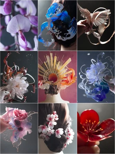 ひねこさんの作品たち▶まるで生きているかのような薔薇（⇒次へ）