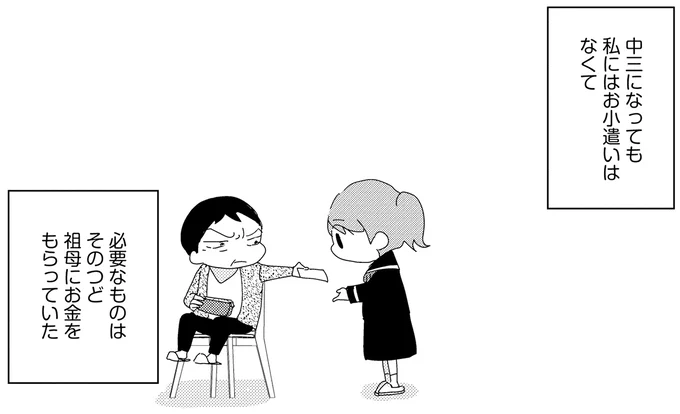 中三になってもお小遣いはなくて