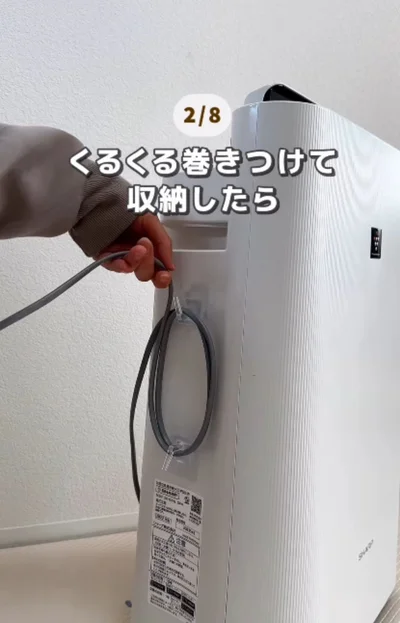 ケーブルを巻きつければスッキリ▶キッチンに即席ゴミ箱？（⇒次へ）