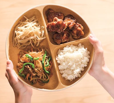 【まる式ダイエット】”盛りつけの黄金比”でマジやせ！絶品「ハニーマスタードチキンプレート」