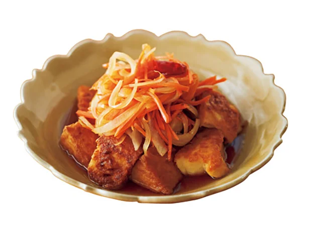 「厚揚げのスピード南蛮煮」