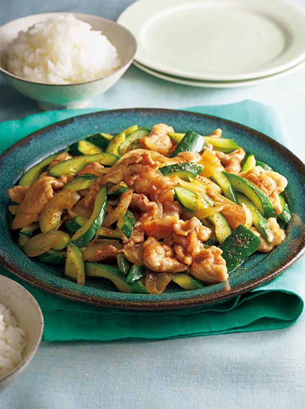 豚ときゅうりのしょうが焼き