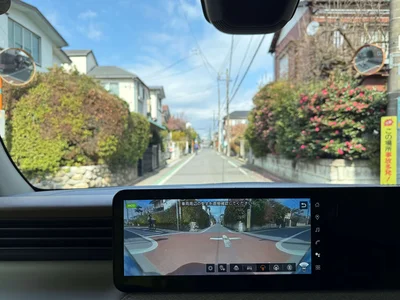 運転席からの死角もしっかり確認できる！