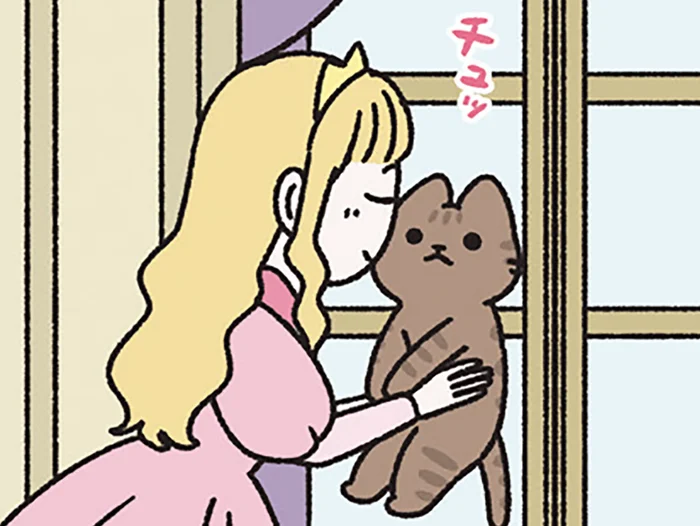 【かえるの王様なねこ】キスで元の姿に！ ヒトに戻った王子を見た姫の本音は