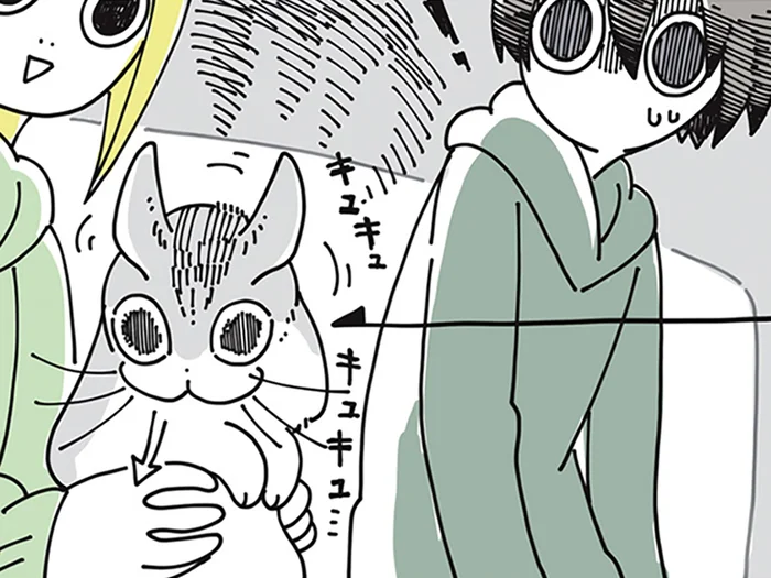 瞳孔が大きくなったり小さくなったり。ネコの瞳が気になって