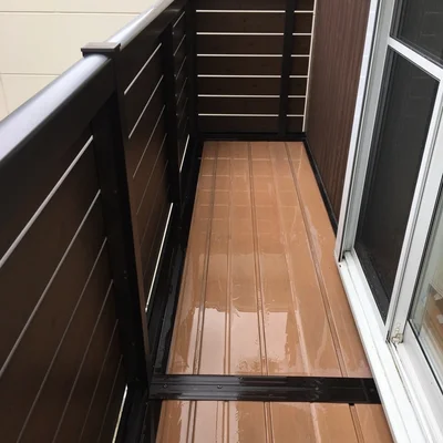 アフターのベランダ