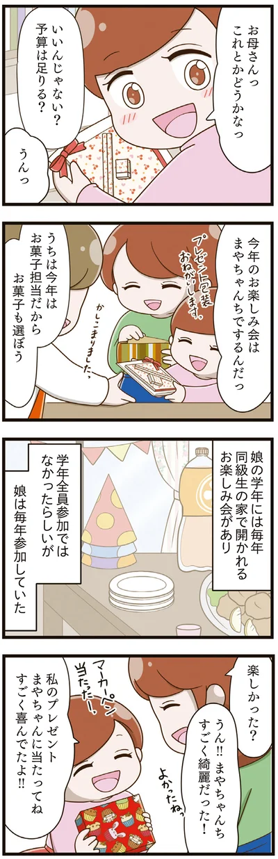 今年のお楽しみ会はまやちゃんちでするんだっ