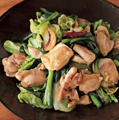 ほんのり酸味をきかせた甘辛味がやみつきに「とり肉とキャベツの甘酢炒め」