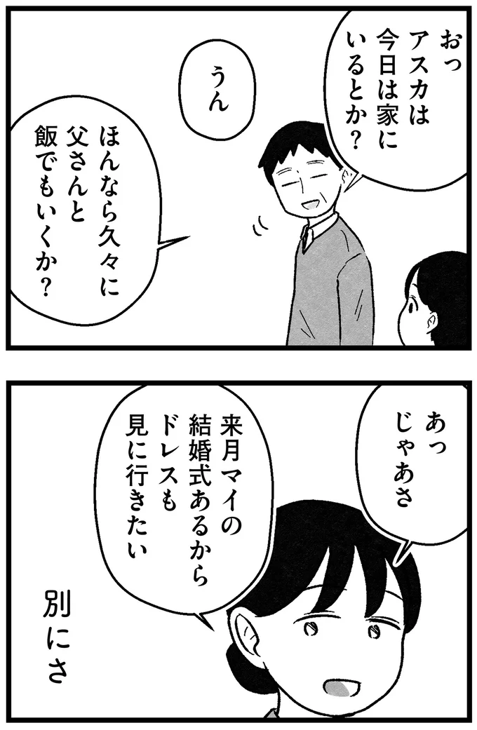 父さんと飯でも行くか?