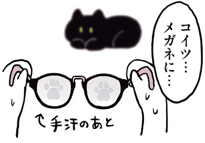 コイツ…メガネに…