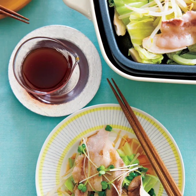 ぎゅうぎゅう蒸し焼きしゃぶしゃぶ