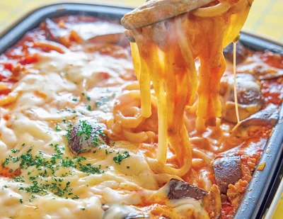 もっちりうどんと、とろ～りチーズ