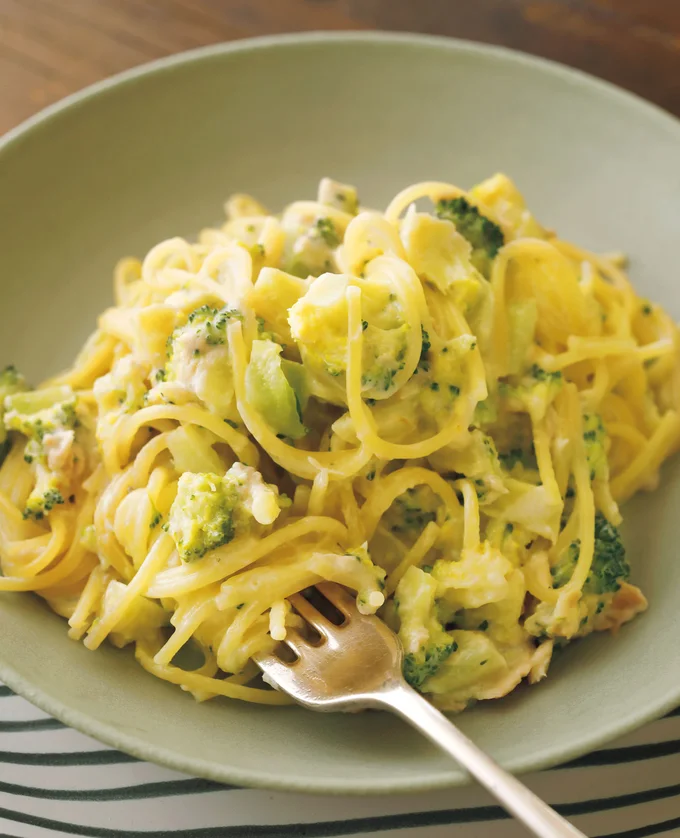 ブロッコリーがソースにからんで美味！