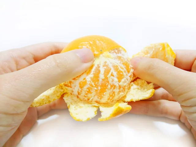 白い筋 を取り除くのは損 医者が実践するのどかぜに効くみかんの食べ方 レタスクラブ