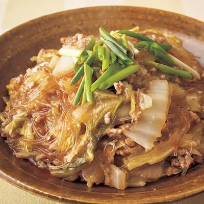 【関連レシピ】豚ひきと白菜の酸辣湯風炒め