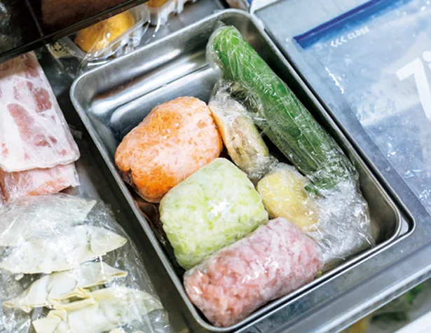 ハンパに余った野菜などは「みじん切り」冷凍保存で廃棄なし！