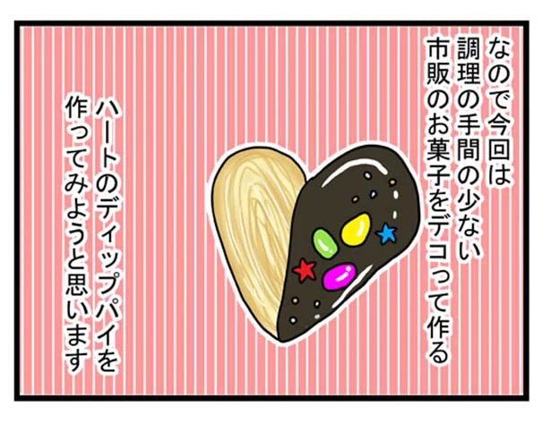 市販のお菓子を使ってバレンタインのお菓子作り