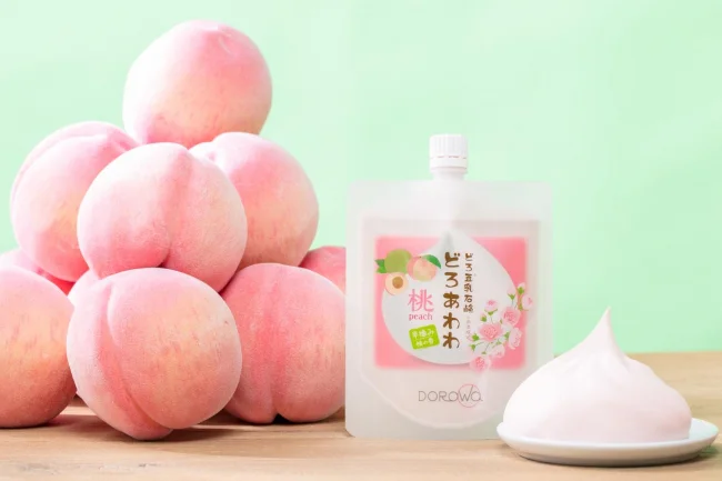 どろ豆乳石鹸 どろあわわ<桃>