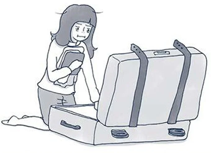 トランクを広げ…