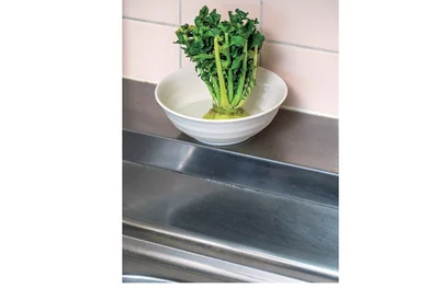 シンクの横がリボベジのベストポジション。