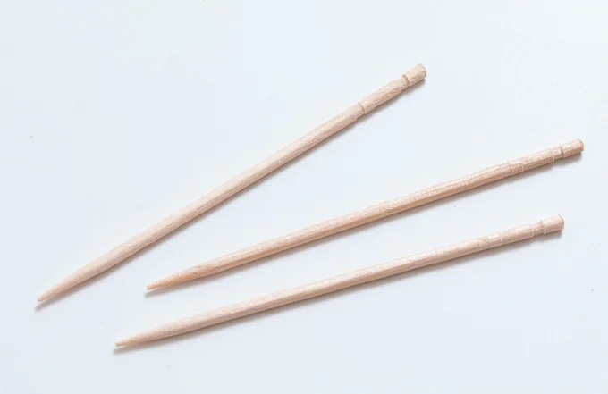 あると便利な道具。野菜を支えるようじ。